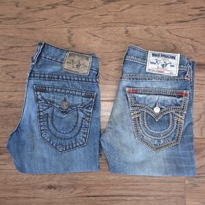 True Religion Super T Mega T Jeans Bundle Size 30